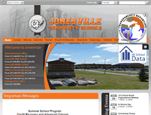 Tablet Screenshot of jonesvilleschools.org